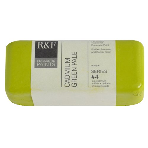 R&F Encaustic 104ml Paint, Cadmium Green Pale