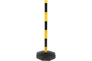 ULTECHNOVO Warning Column Elastic Isolation Pile Traffic Facility Barricade Cone 33.5 Inch Movable Anti-Collision Column with
