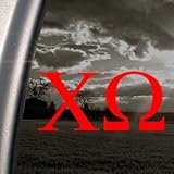 CHI OMEGA Sorority Red Decal Chi-O Truck Window Red Sticker