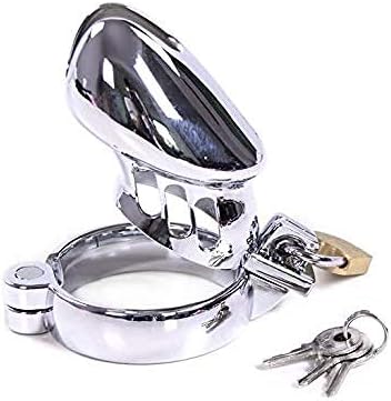 WANGXIAO Ultra Quality - Stainless Steel Metal Male Lock Cage Male - Suitable For Most Men Size (3 Rings) - A16