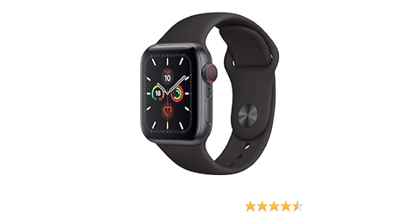 Apple Watch Series 5 40mm Space Grey AL Black Sport Band (GPS+Cell) Model  A2156 : Amazon.com.au: Electronics
