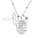 FULLIN You Are Braver Stronger Smarter Than You Think Charm Angel Necklace Jewelry for Women