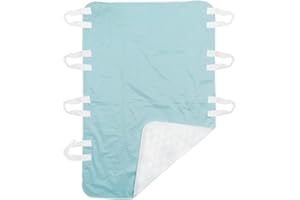 AGOOLIIU Bed Pads for Incontinence Washable Positioning Bed Pad with 8 Handles Washable Reusable Incontinence Mattress Protector Waterproof Bed Pads Incontinence Uderpads for Bedridden Elderly 52” x 36” (1)