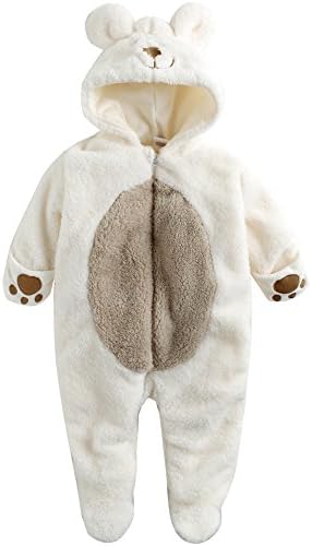 Vaenait Baby Boys Winter Hoodie Snowsuit Outwear Jumsuit Romper Bear Bear M