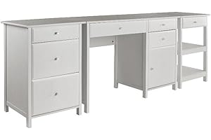 Winsome Wood Delta 3-Pc Set Home Office, White