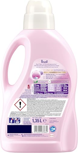 Perwoll Wolle & Feines Waschmittel (27 Waschladungen), Feinwaschmittel reinigt sanft, glättet und erneuert Fasern & verhindert Knötchen, mit Dreifach-Renew-Technologie 3