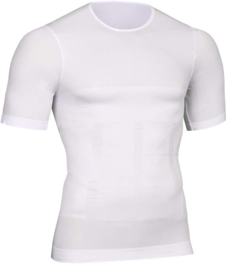 Owen Moll Mens Shapewear Tops Slimming Compression T-Shirts Fitness Work Out Undershirts Body Shapers