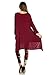 Frumos Womens 3/4 Sleeve High Low Loose Casual Tunic Dress Made In USA