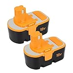 2Packs 18V 3.0Ah Battery Replace for Ryobi ONE+ P100 P101 High Capacity Cordless Power Tools