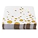 ALINK 100-Pack Gold Dot Paper Cocktail Napkins, Disposable Gold and White Paper Party Napkins