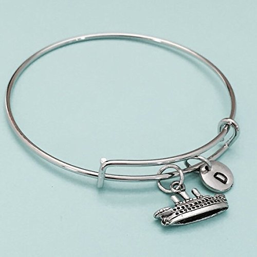 Amazon.com: Cruise ship bangle, cruise ship charm bracelet, expandable ...