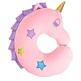 Travel Pillow for Kids,Unicorn&nbsp;Neck Pillow,Soft Car Seat Sleeping Head Support,Airplane Travel Accessories,Plush Animal U Shaped Cushion,Perfect Unicorn Christmas Birthday Gift for Kids Child (Pink)