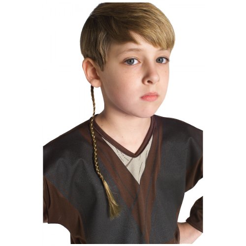 Rubies Costume Co Anakin Skywalker Jedi Apprentice Braid Costume Accessory,Brown,One Size
