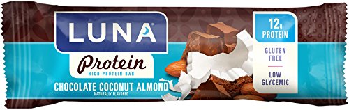 LUNA PROTEIN - Gluten Free Protein Bar - Chocolate Coconut Almond - (1.59 Ounce Snack Bar, 6 Count)