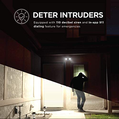 Home Zone Security Floodlight Camera Smart 2.4 GHz Wireless 1080P