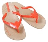 DOOBALLO Women's thong flip flop Heart