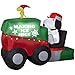 hyelloss 9.5 Ft Christmas Snoopy On Zamboni Macine with Woodstock Indoor/Outdoor Decoration