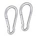AOWISH Spring Snap Hook Carabiner Heavy Duty| 304 Stainless Steel Clips Keychain Buckles| 2-1/2'' 3-1/8'' 4'' 5-1/2'' Length| Home Gym Garage Camping Swing Hammock Hiking etc (M10, 3/8'' Dia, 2-Pack)