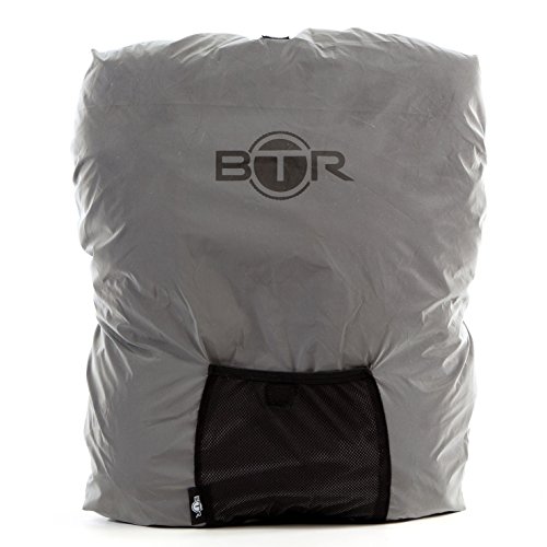 High Visibility Reflective L Silver Waterproof Backpack Cover. BEST Rucksack Cover For Low Light & Night Time Visibility. BTR Backpack Cover the Only 100% Waterproof Cover Needed. Be SEEN & KEEP DRY