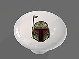 Sugar Skull Fett High Gloss Ceramic Drawer Knob