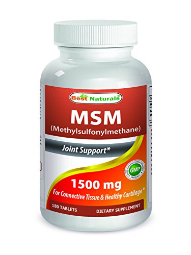 Best naturals msm 1500 mg 180 tablets