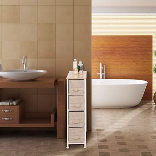 image for ITIDY Narrow-Storage-Drawers,Dresser,Chest of Drawers,Narrow 4 Drawer 