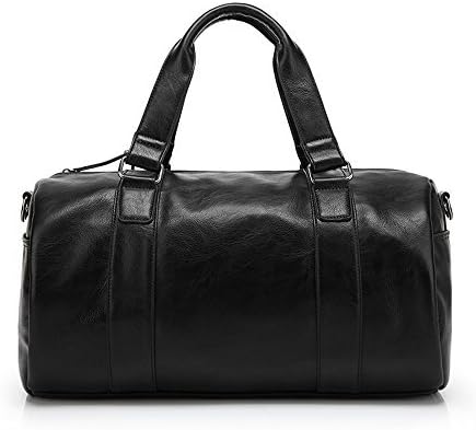 ZeleToile® PU-50 Unisex PU Leather Handbag Travel Gym Weekender Holdall Hand Luggage Sports Bag Leather Overnight Duffle Bag