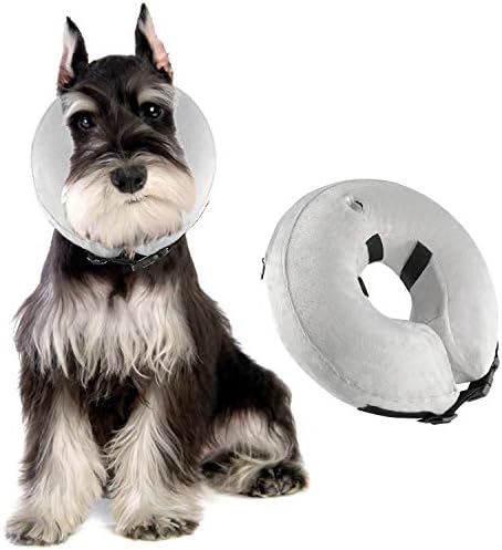AOFU Dog Cone Collar Soft - Inflatable Dog Collars for After Surgery - Adjustable Protective Inflatable Dog Collar for Small Medium Large Dogs