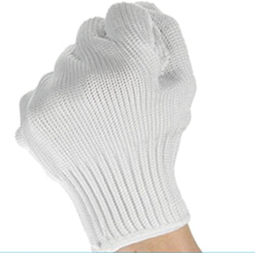 Cut-Resistant Safety Gloves Stainless Steel Wire Anti-Cutting Safety Protective Gloves (White)