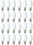 GE C7 Night Light Bulbs White 24 Pack 4-Watt 20573