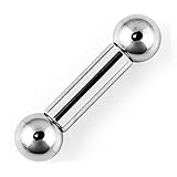 Steel Barbell Tongue Ring, Body Piercing 8G Thru 2 Gauge
