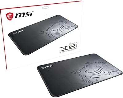 Agility GD21 Tapis de Souris Gaming - Surface Soyeuse en Tissu Gaming, Base antidérapante - 320 x 220 x 3mm
