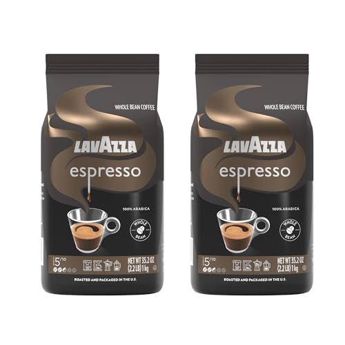 Lavazza Espresso Whole Bean Coffee, Medium Roast, 100% Arabica, 2.2 lb Bag