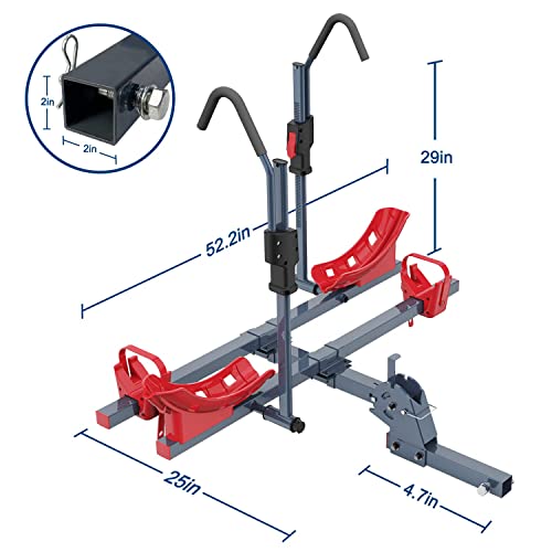 MARVOWARE 2'' Hitch Bike Rack for Cars, 2Bike Electric Bike eBike