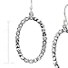 Silpada 'Oval Glitz' Beaded Open Drop Earrings with Crystals in Sterling Silver