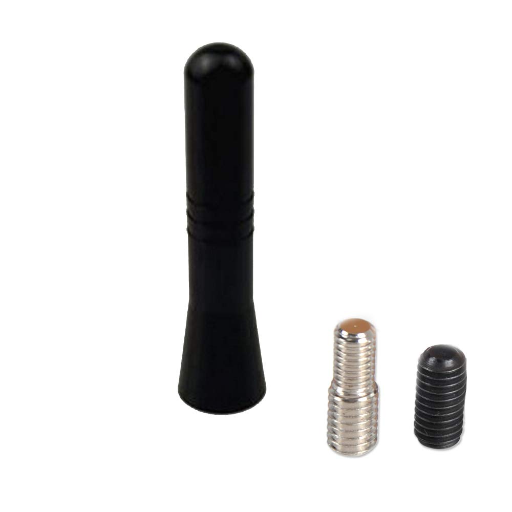 BOOMBOOST Black Car Styling Stainless Steel Stubby Aerial Short Antenna Fit For F/ord C-MAX Edge Escape Explorer Fiesta F/ocus Fusion