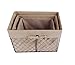 DII Farmhouse Chicken Wire Storage Baskets with Liner, Set of 3, Rustic Natural, Assorted Sizes