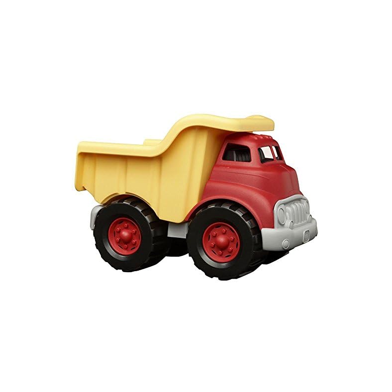 Green Toys Dump Truck in Yellow and Red – BPA Free, Phthalates Free Toys for Gross/Fine Motor Skill Development. Pretend…