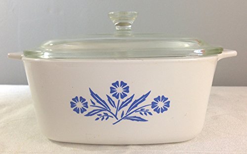 Corning Ware A-1 1/2-b 1.5 Liter Blue Cornflower Corningware Bake Dish with Pyrex Lid