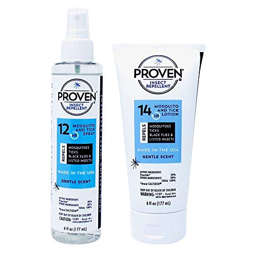 Proven Mosquito Repellent Spray & Lotion Odorless Family Safe Bug