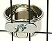 Bird Parrot Feeding Cups Cage Hanging Bowl Stainless Steel Perches Play Stand with Clamp – Bird Coop Cups Seed Water Food Dish Feeder Bowl 10 Ouncethumb 2