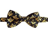 Masonic Bow Tie - Pre Tied - Black