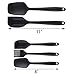 Silicone Spatula Set 5-piece - 600ºF Heat-Resistant Baking Spoon Spatula - Seamless One-Piece Design Easy to Clean - Non-Stick Silicone Rubber with Stainless Steel Core - BPA Free