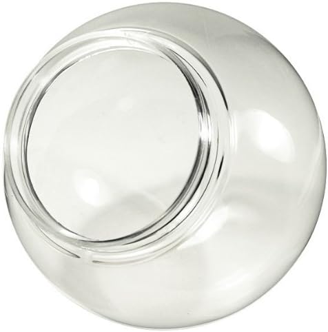 10 in. Clear Acrylic Globe - with 4 in. Extruded Neck Opening - American PLAS-10NC