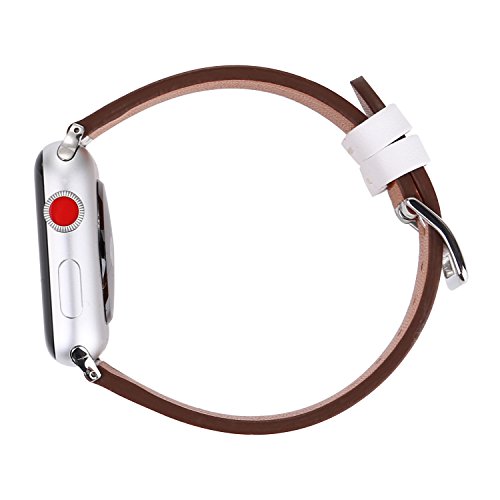 Flower Design Strap for iWatch,38mm 42mm Floral Pattern Printed Leather Wrist Band Apple Watch Link Bracelet for Apple Watch Smartwatch Fitness Tracker Series 2 Series 1 Version (Fresh Style 38mm)