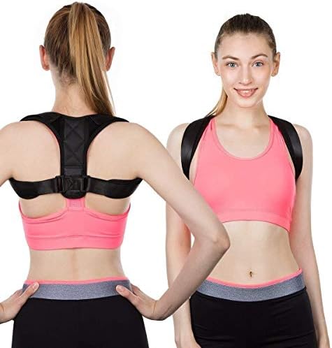HEYANG Posture Corrector, Aisprt Adjustable Back Posture Support Brace for Men and Women, Upper Back Brace Correction for Your Upper Back, Neck and Shoulder Pain Relief