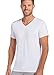 Jockey Men's T-Shirts Slim Fit Cotton Stretch V-Neck - 2 Pack, White, M