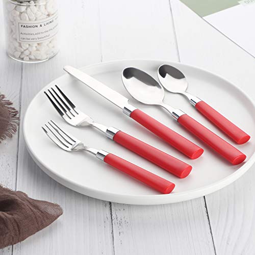 image for HF HOFTEN Silverware Set, 20 Piece Stainless Steel Flatware Set Includ