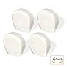 Explore Land Tire Covers 4 Pack - Tough Wheel Protector for Truck, SUV, Trailer, Camper, RV Universal Fits Tire Diameters 23-25.75 inches, White
