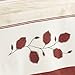 My Jolie Home 63-Inch Round Tablecloth Beige Red Leaf, Stain Resistant, Washable, Liquid Spills Bead up 63